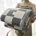 Chunky Chenille Knit Throw Blanket | Machine Washable