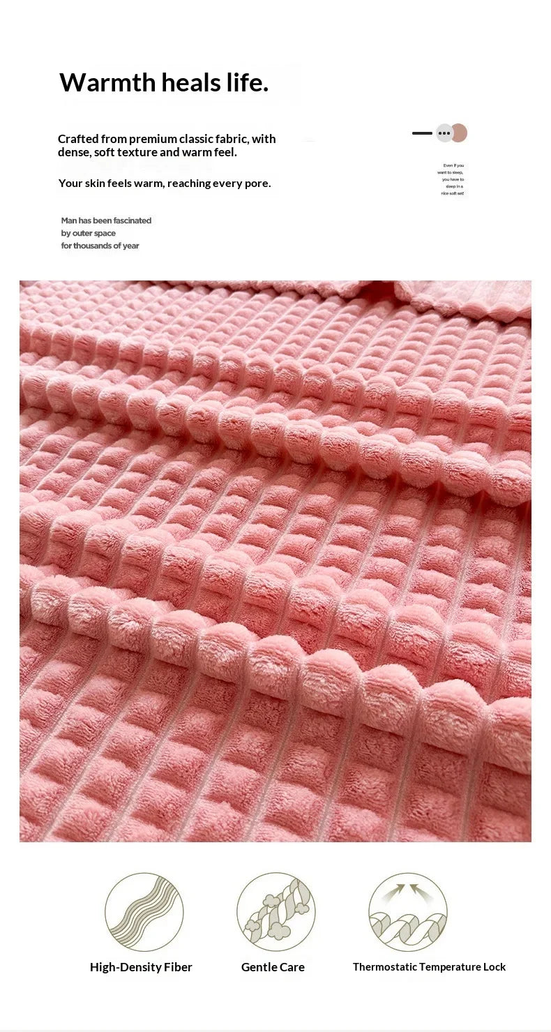 Plush Flannel Throw Blanket | Faux Rabbit Fur Feel, 8 Colors | 39x59 to 79x91 in