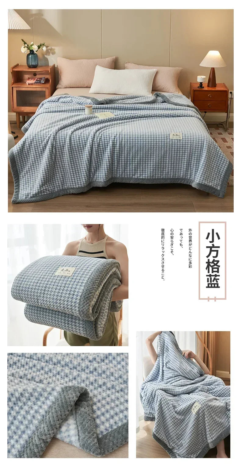Chunky Chenille Knit Throw Blanket | Machine Washable
