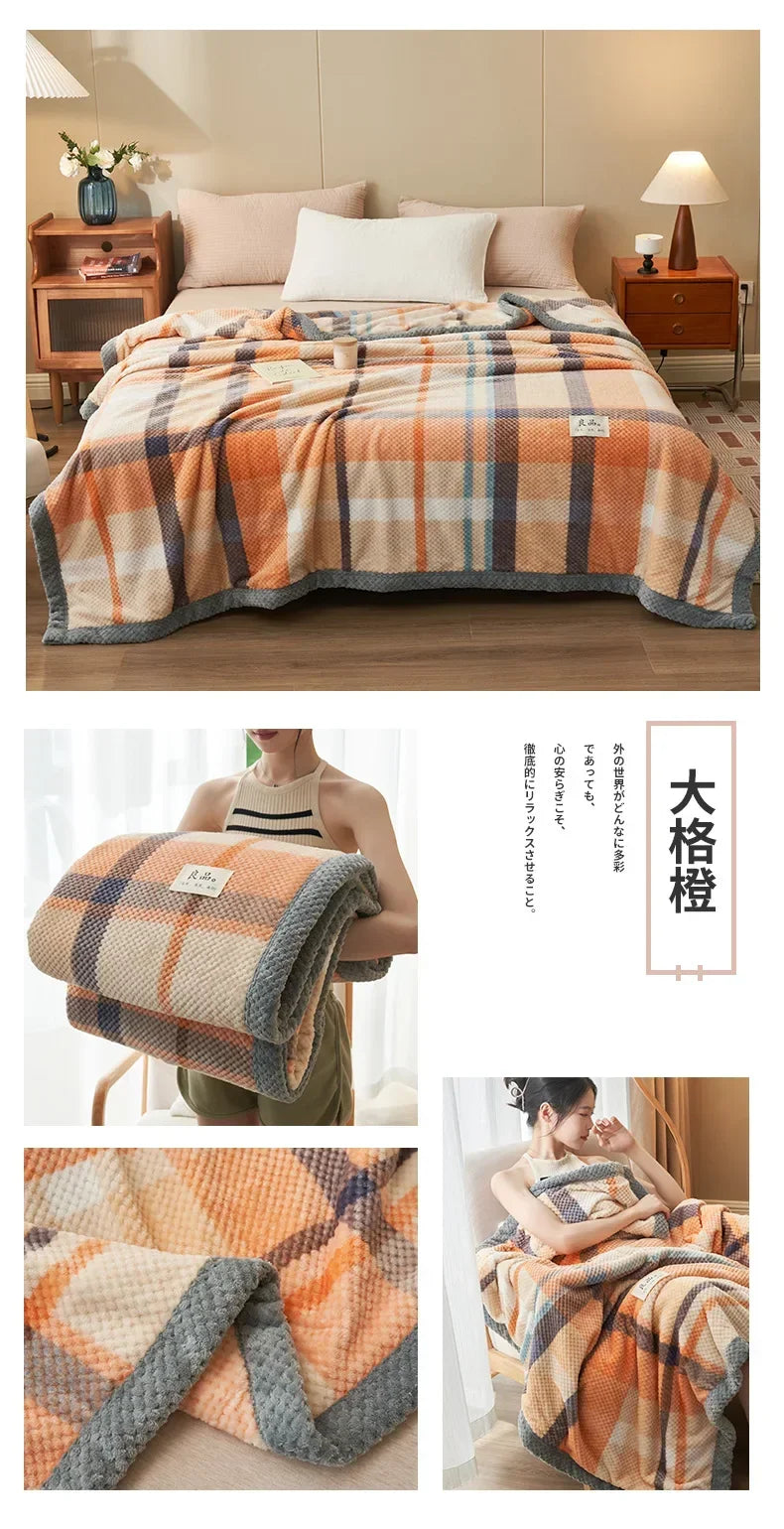 Chunky Chenille Knit Throw Blanket | Machine Washable